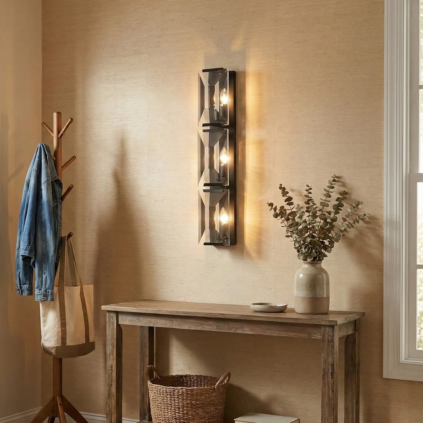 Crystal Rectangular Wall Lamp