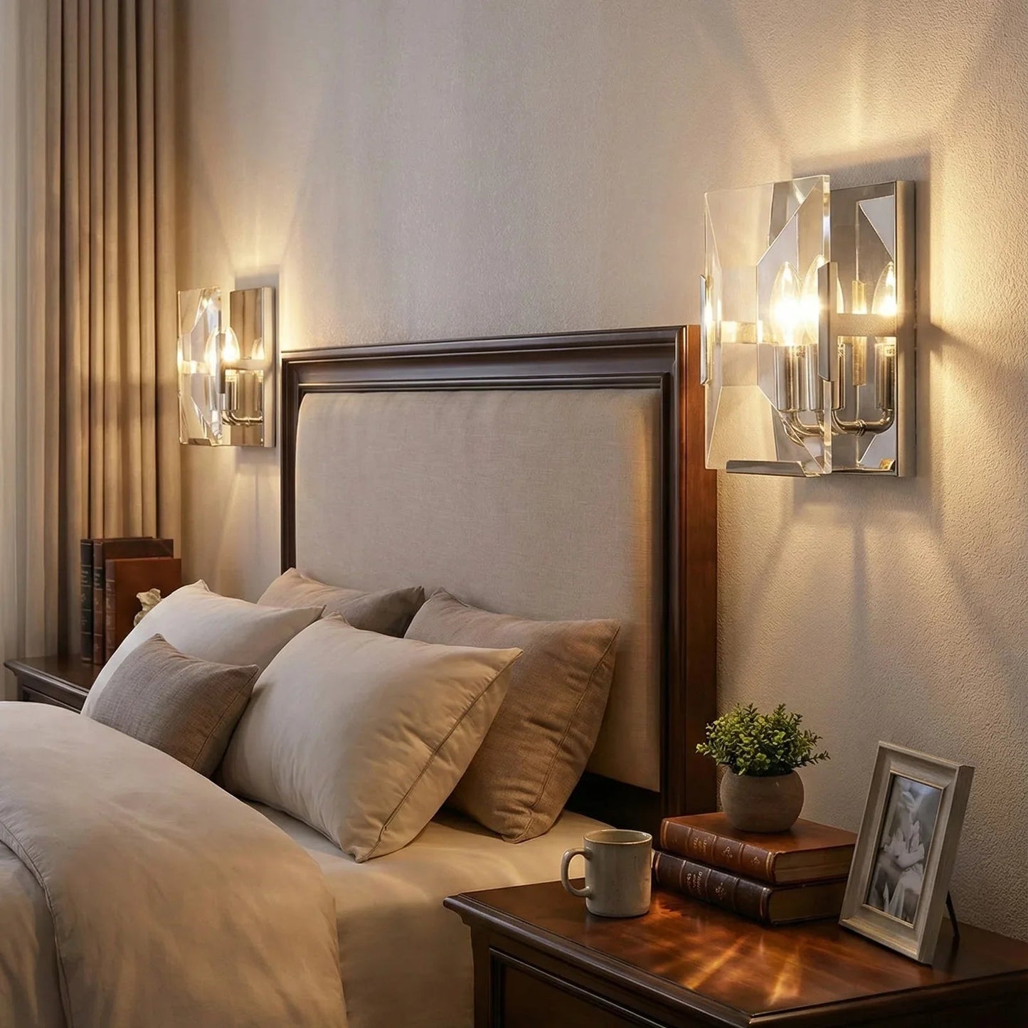 Crystal Rectangular Wall Lamp