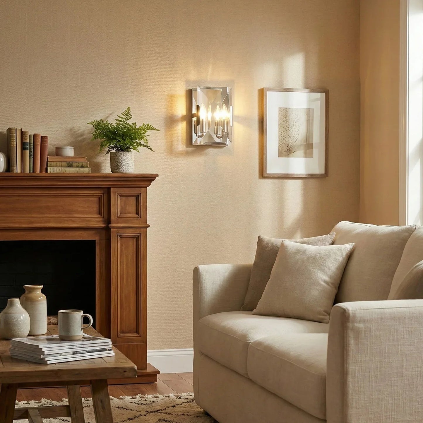Crystal Rectangular Wall Lamp