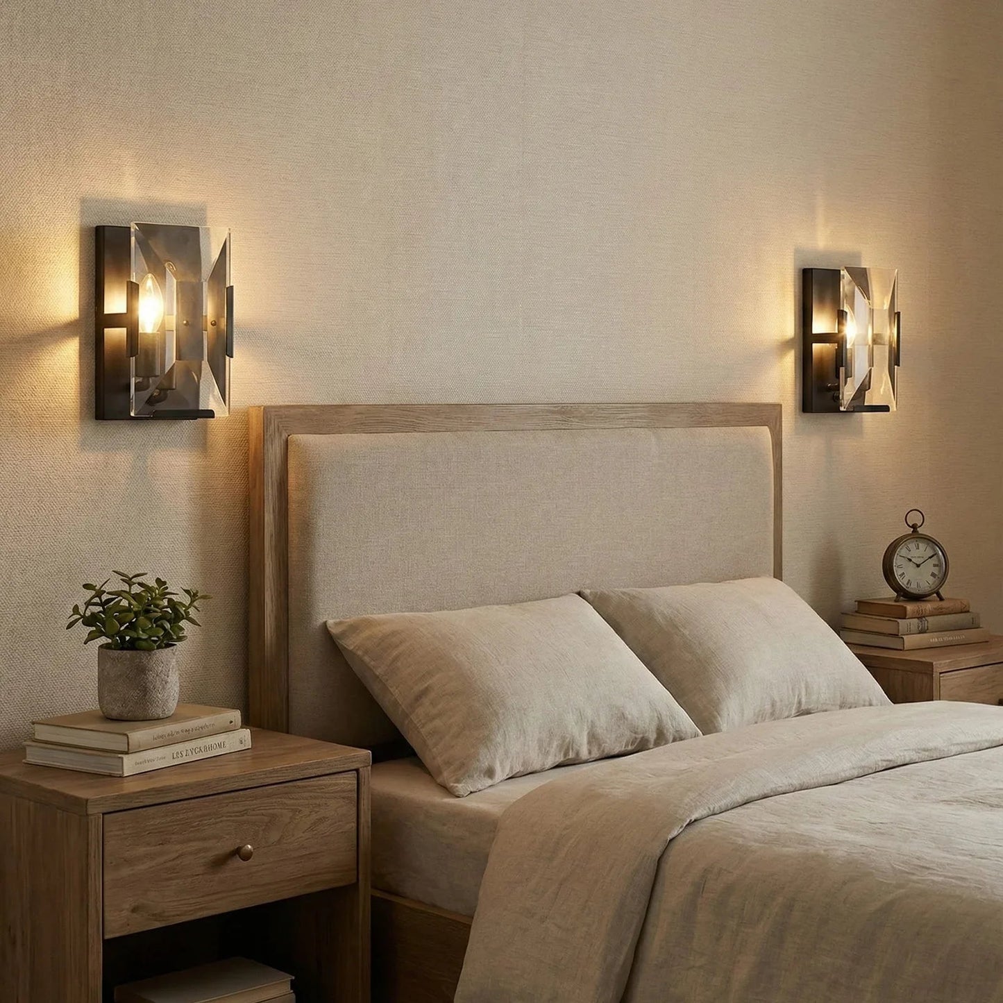 Crystal Rectangular Wall Lamp