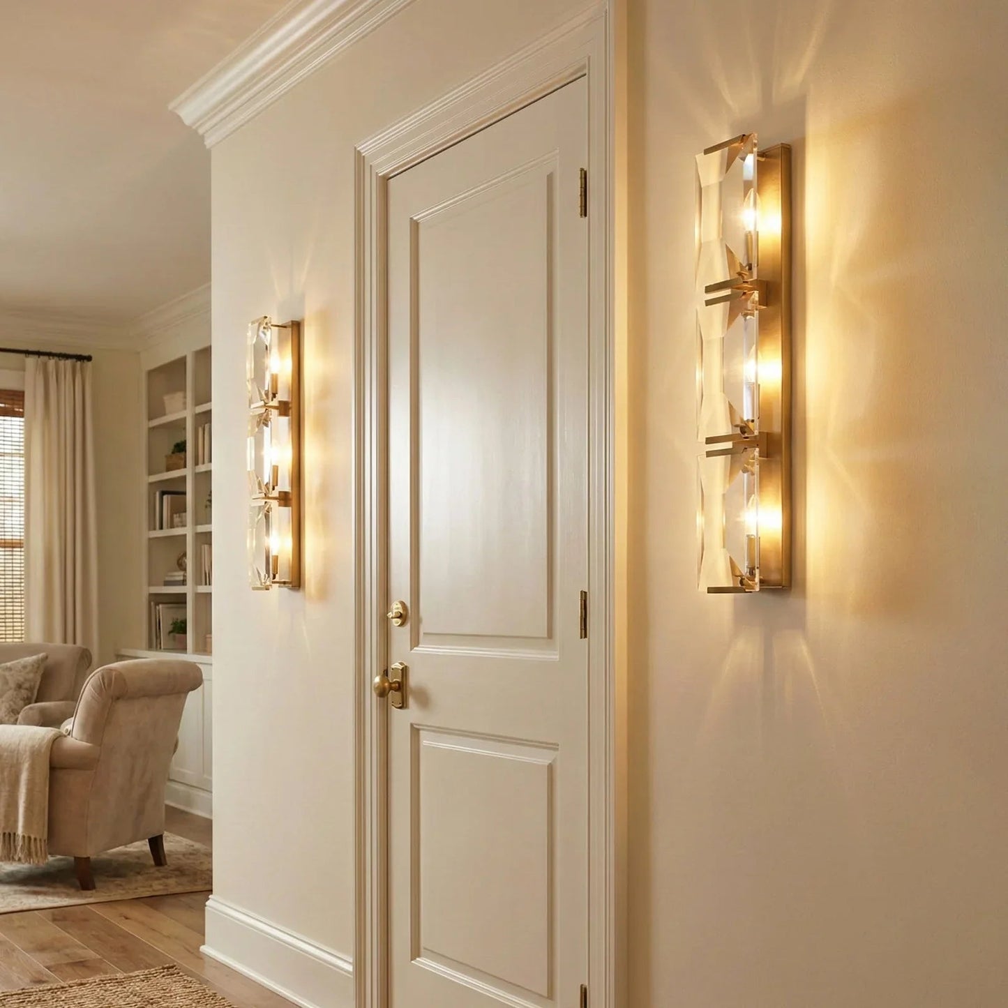 Crystal Rectangular Wall Lamp