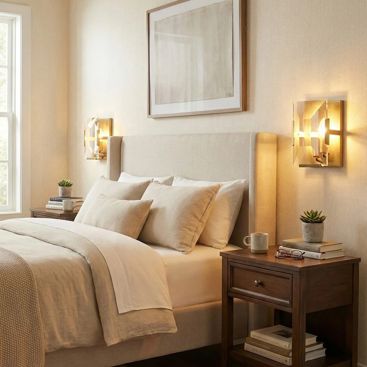 Crystal Rectangular Wall Lamp