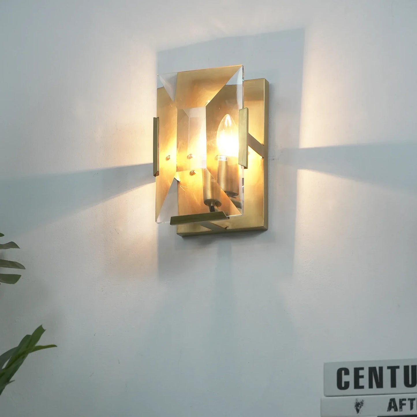 Crystal Rectangular Wall Lamp