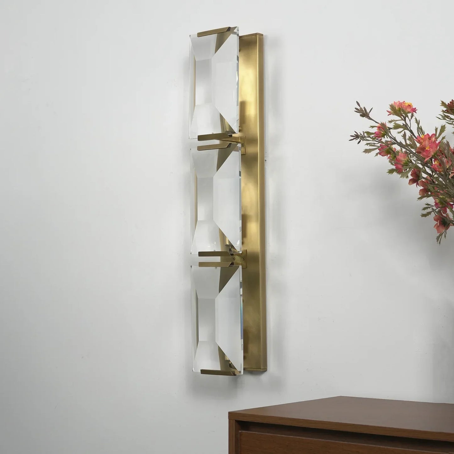 Crystal Rectangular Wall Lamp