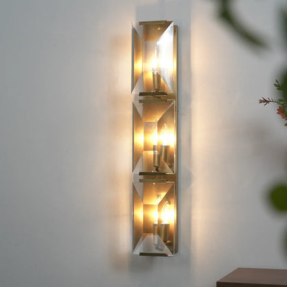 Crystal Rectangular Wall Lamp