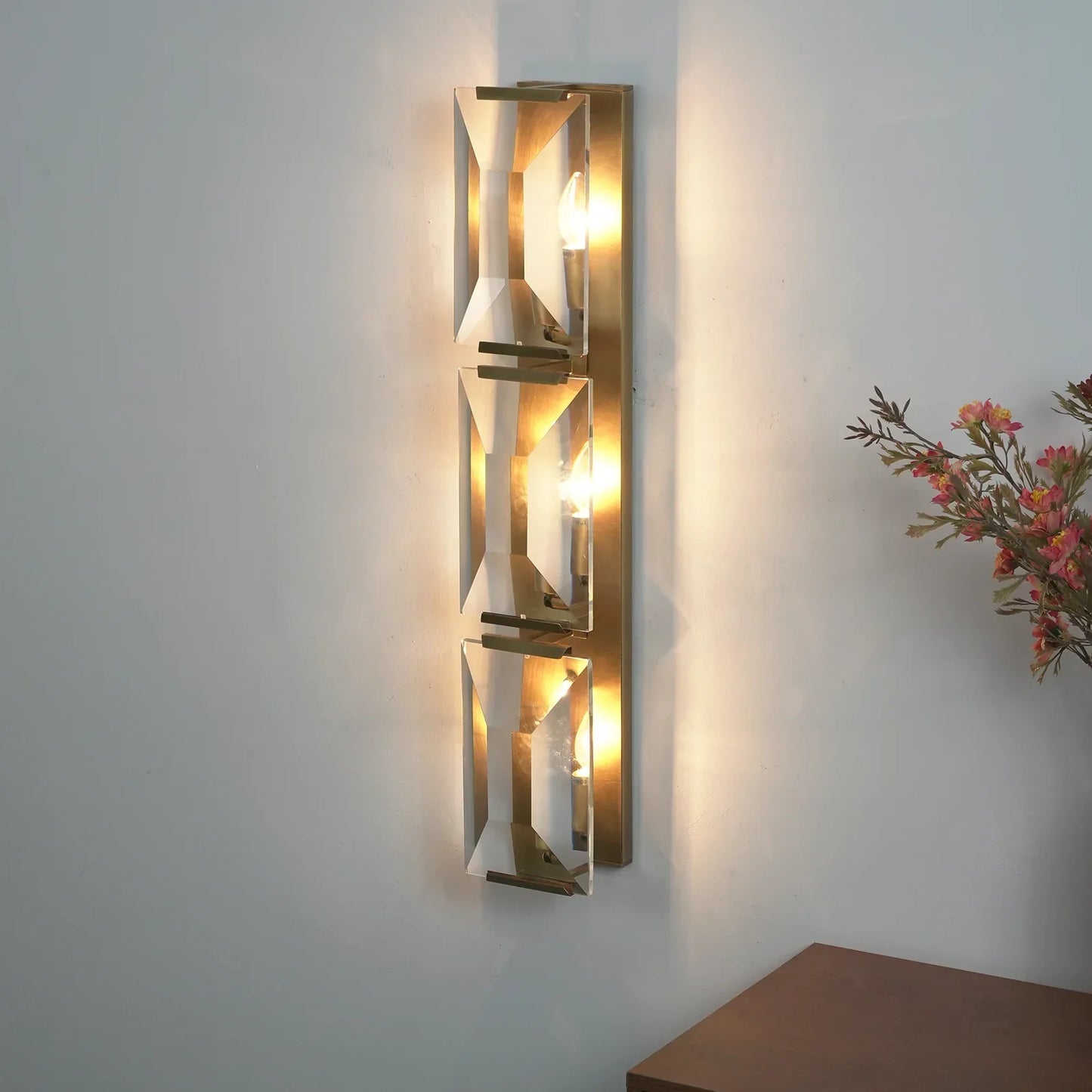 Crystal Rectangular Wall Lamp