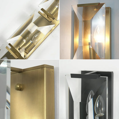 Crystal Rectangular Wall Lamp