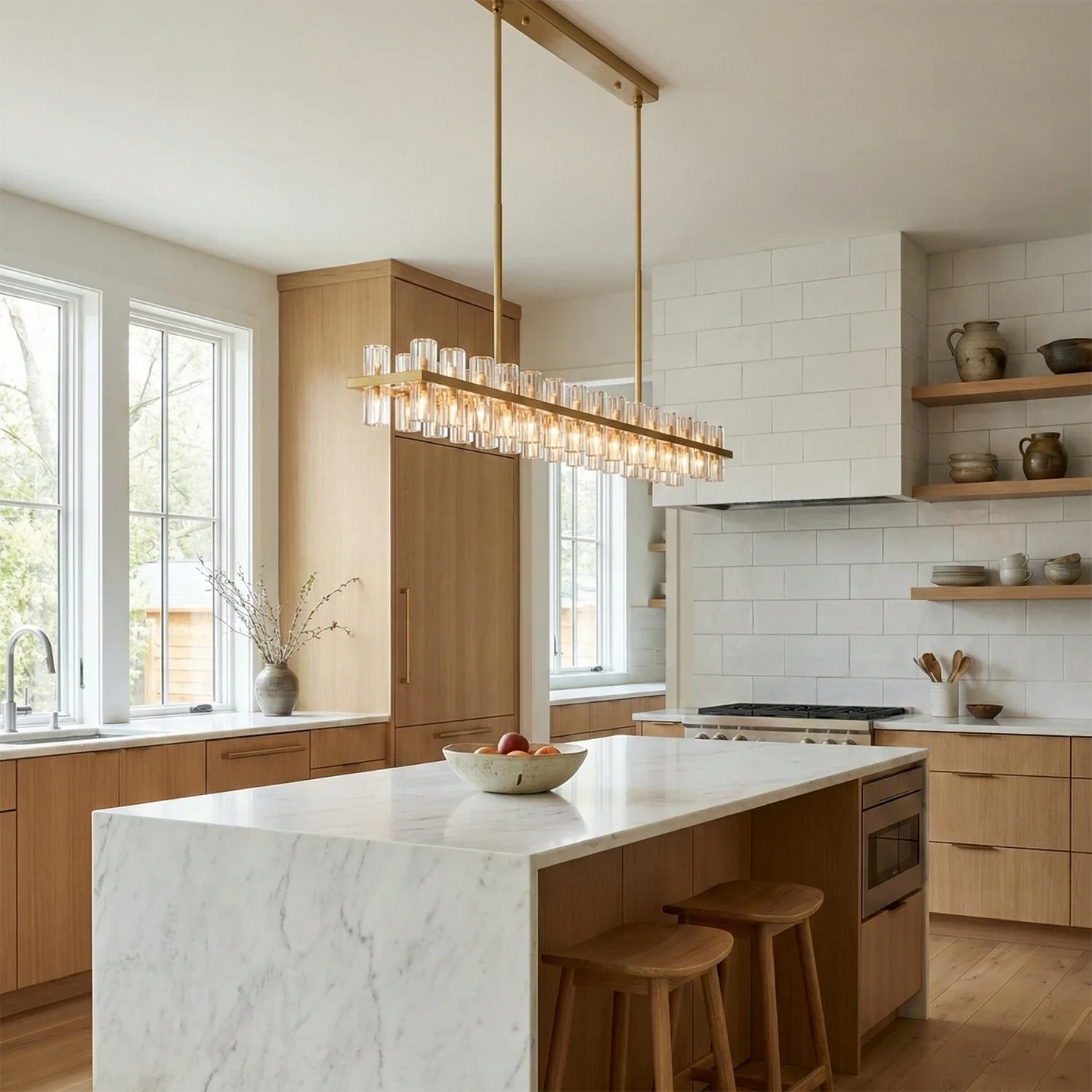 CrystalRay Linear Chandelier Series