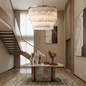 Murano Star Glass Brass Pendant Light