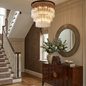 Murano Star Glass Brass Pendant Light