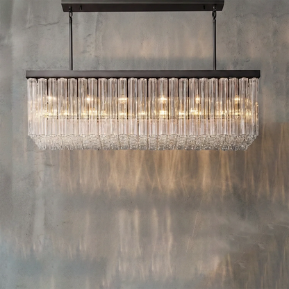 Murano Star Glass Brass Pendant Light