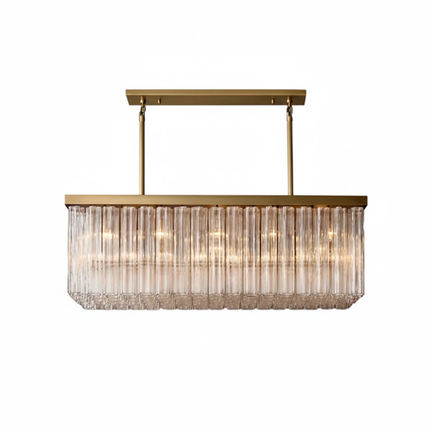 Murano Star Glass Brass Pendant Light