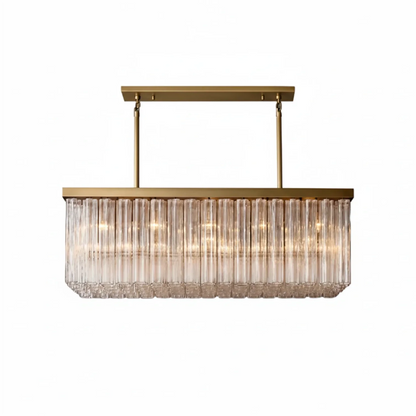 Murano Star Glass Brass Pendant Light