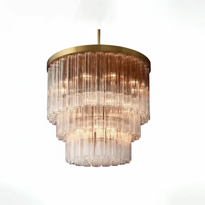 Murano Star Glass Brass Pendant Light