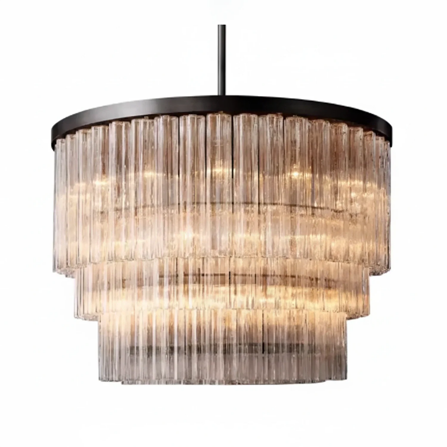 Murano Star Glass Brass Pendant Light