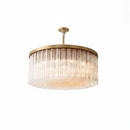 Murano Star Glass Brass Pendant Light