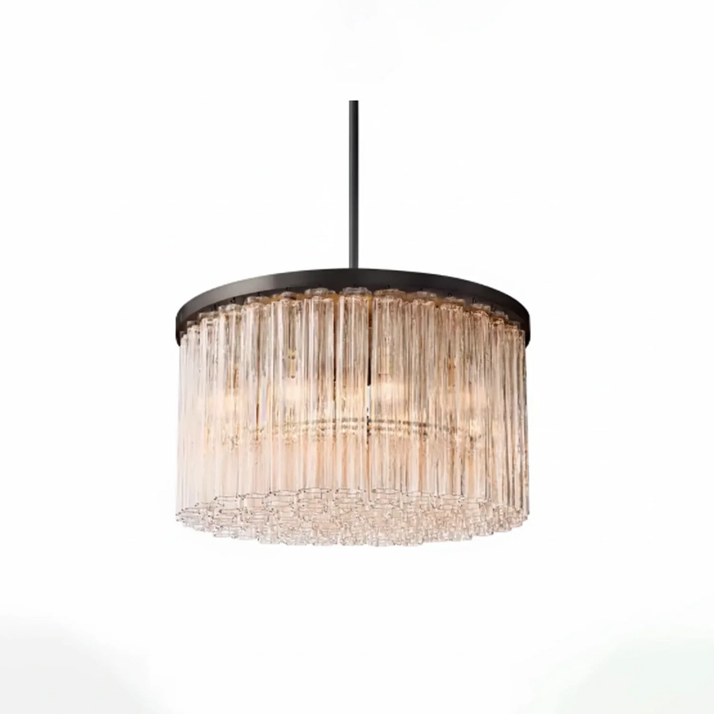Murano Star Glass Brass Pendant Light