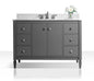 Kayleigh Bathroom Vanity with Sink and Carrara White Marble Top Cabinet Set