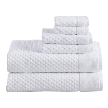 Cotton Diamond Waffle Weave Bath Towel Set - Grayson Collection