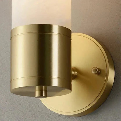 Cylindrical Lampatrin Alabaster Wall Lamp