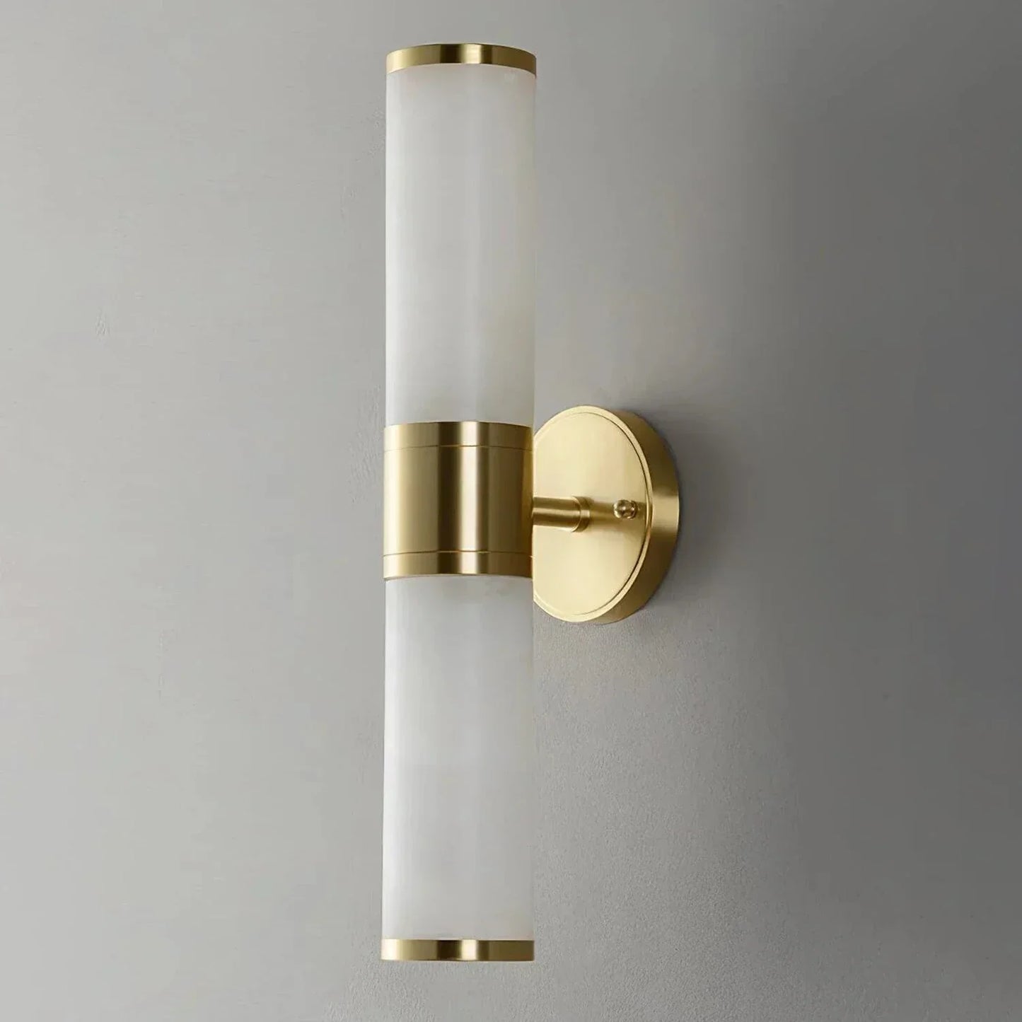 Cylindrical Lampatrin Alabaster Wall Lamp