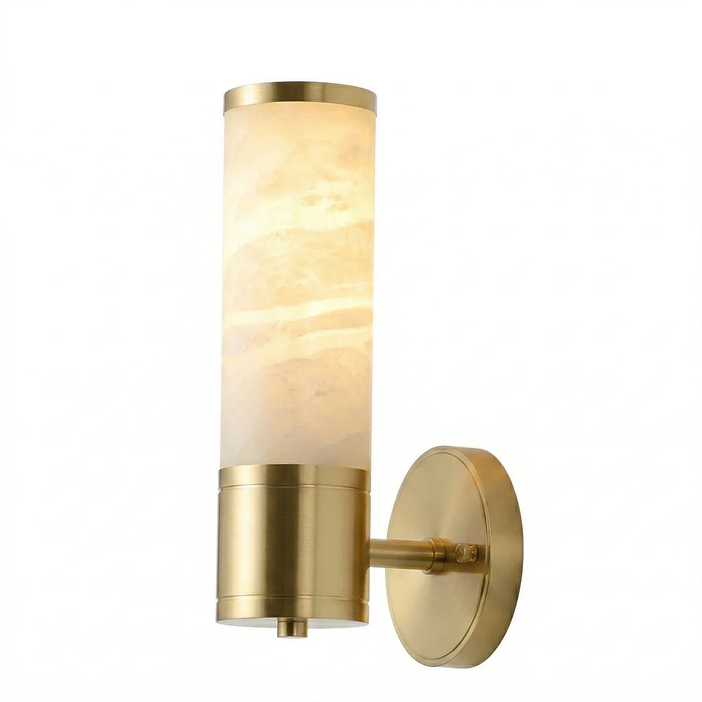 Cylindrical Lampatrin Alabaster Wall Lamp