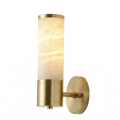 Cylindrical Lampatrin Alabaster Wall Lamp
