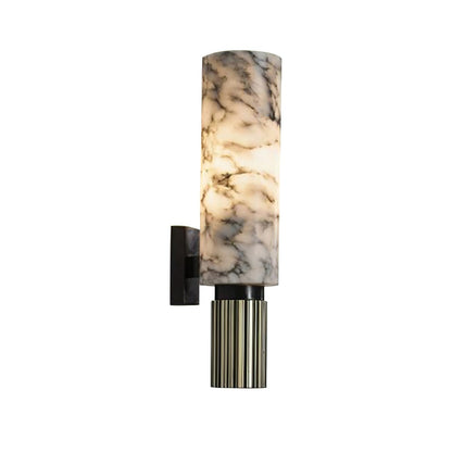 Cylindrical Marble Wall Lamp