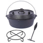 Pre-Seasoned Cast Iron Dutch Oven with Skillet Lid, 6 Quart