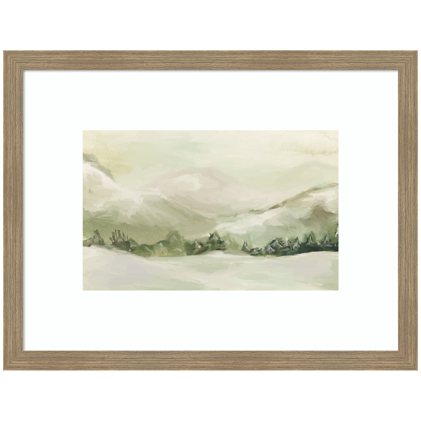 AQ Winter Landscape No. 3 by Annie Quigley Framed Wall Art Print