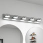 Modern Chrome LED Vanity Light Bar | 3/4/5/6-Light Bathroom Fixture over Mirror for Makeup & Daily Use