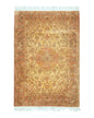 Persian Isfahan Rug 3x5 Fine 550 KPSI Kork Wool on Silk