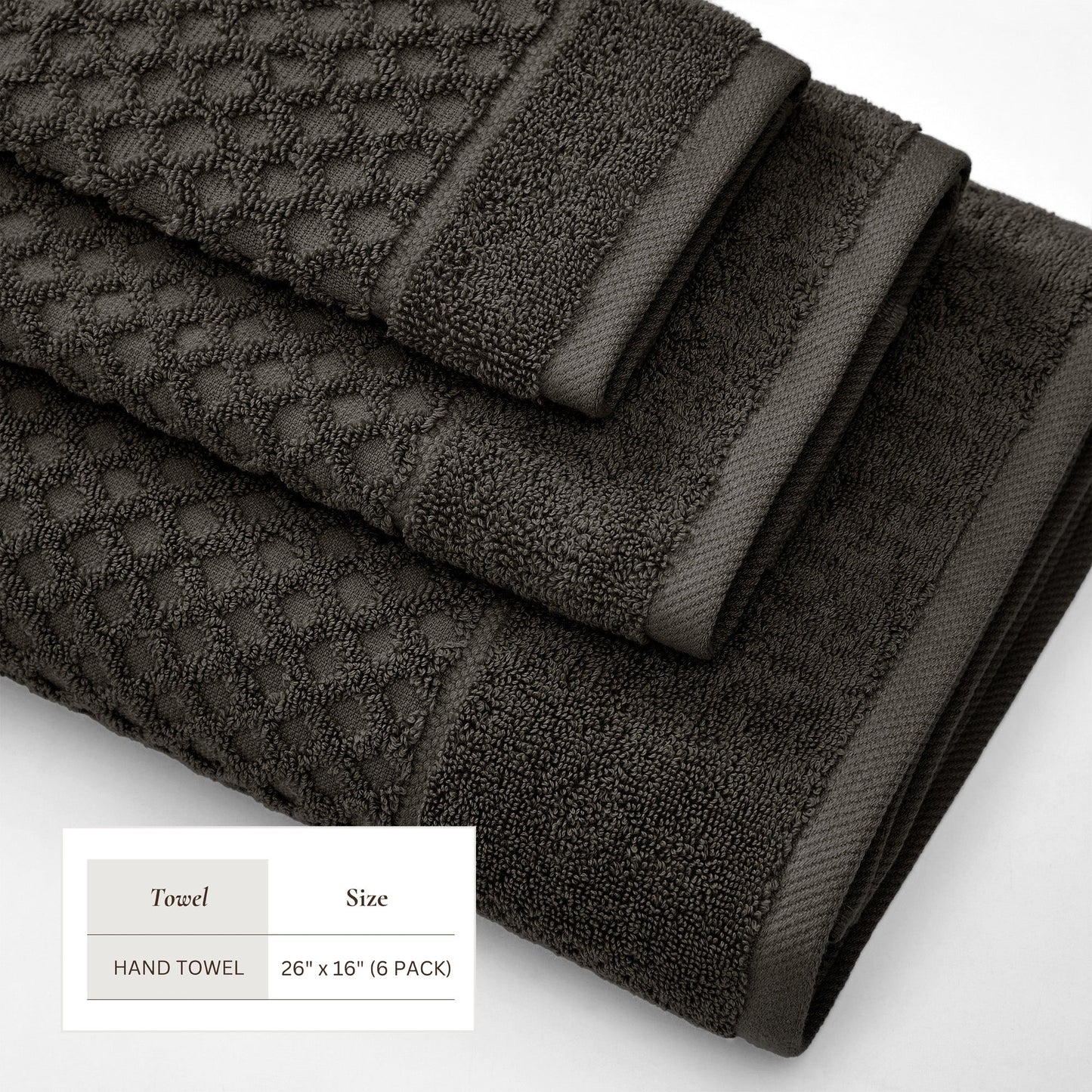 Cotton Diamond Waffle Weave Bath Towel Set - Grayson Collection