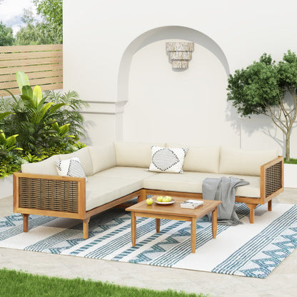 Sectional Seating Group With Waterproof Cushions