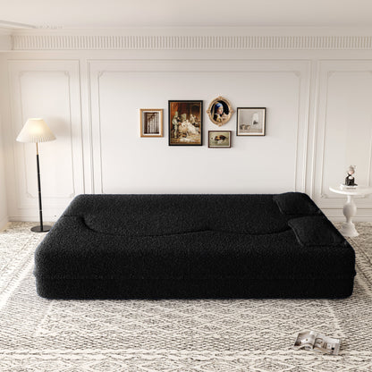 Modern Floor Sofa with 2 Pillows