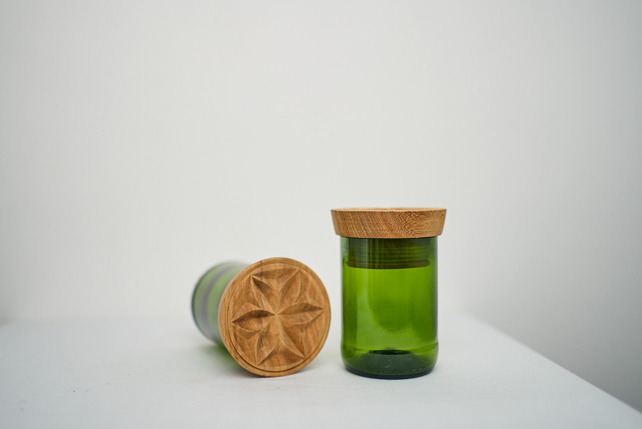 Hiliki Jar - Dark Green - Large (set of 2)