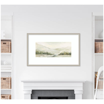 AQ Winter Landscape No. 6 by Annie Quigley Framed Wall Art Print