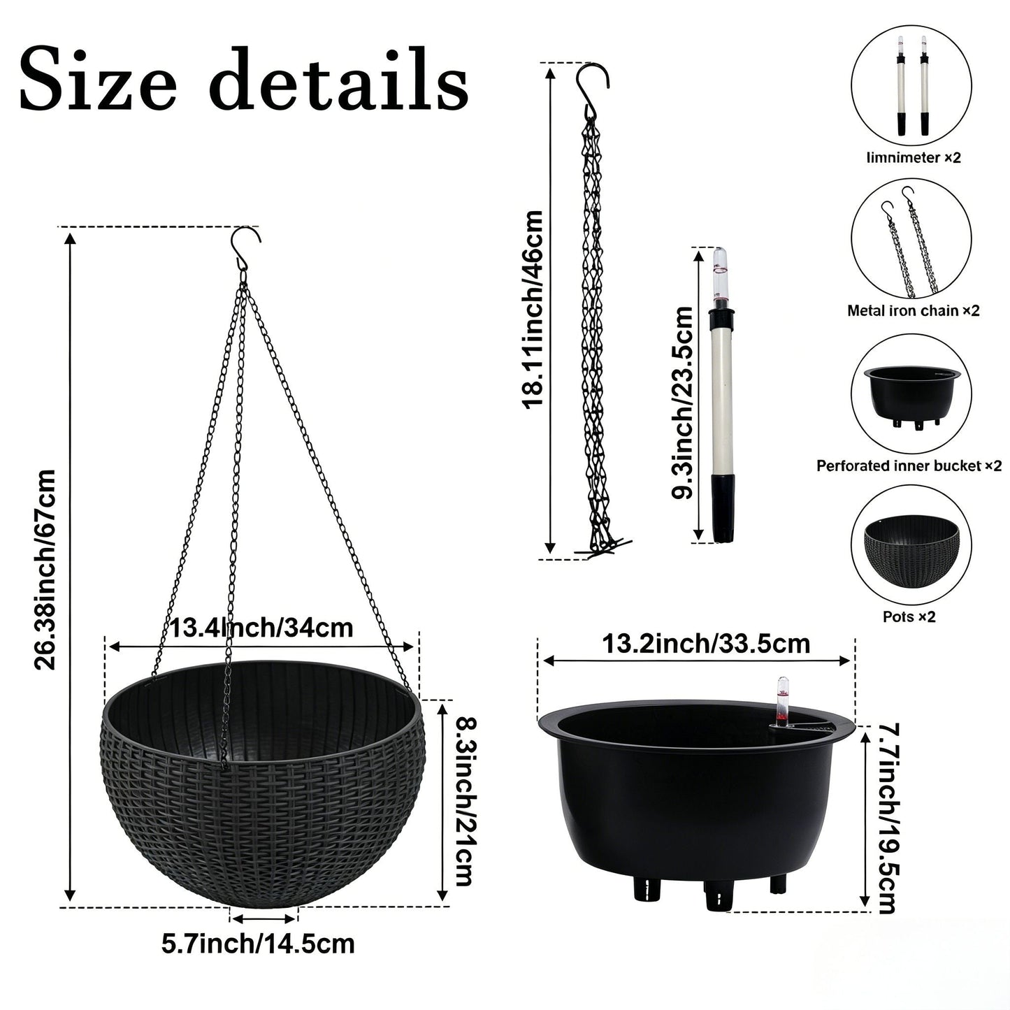 Self Watering Hanging Planter