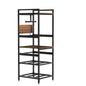 3D Printer Stand With Filament Storage, T-Type Holder, Built In Power Panelб Open Frame Printer Workstation - Black