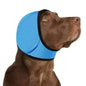 Dog Head Wrap - Quiet Ears For Anxiety, Waterproof Dog Calming Hood, No Shake Ear Cover Snoods For Thunder, Lightning, Fireworks, Vet Visits, Polyester And SBR Diving Fabric