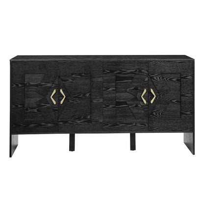 60" Mid Century Modern Sideboard Buffet Cabinet with Storage