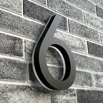 Backlit LED House Numbers – Custom Illuminated Address Numbers for Outdoor Use