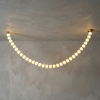 Dazzling Pearl Necklace Chandelier