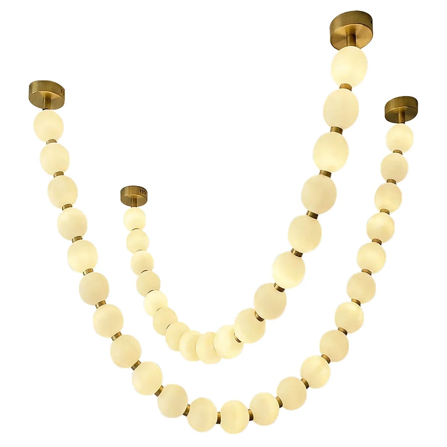 Dazzling Pearl Necklace Chandelier