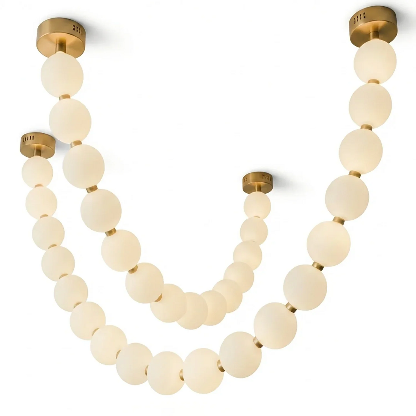 Dazzling Pearl Necklace Chandelier