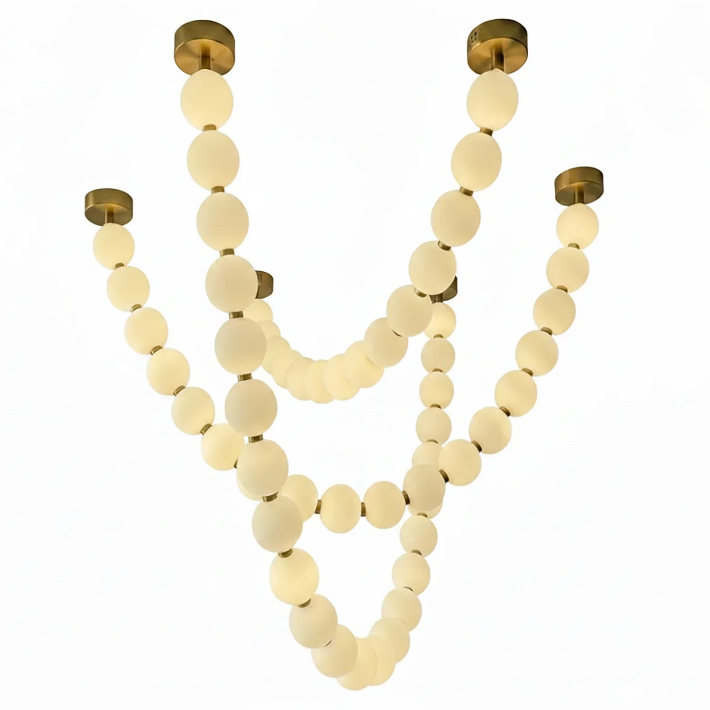 Dazzling Pearl Necklace Chandelier