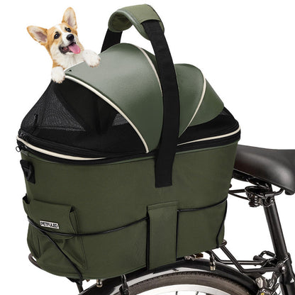 Rear-mounted Pet Basket For Bicycles