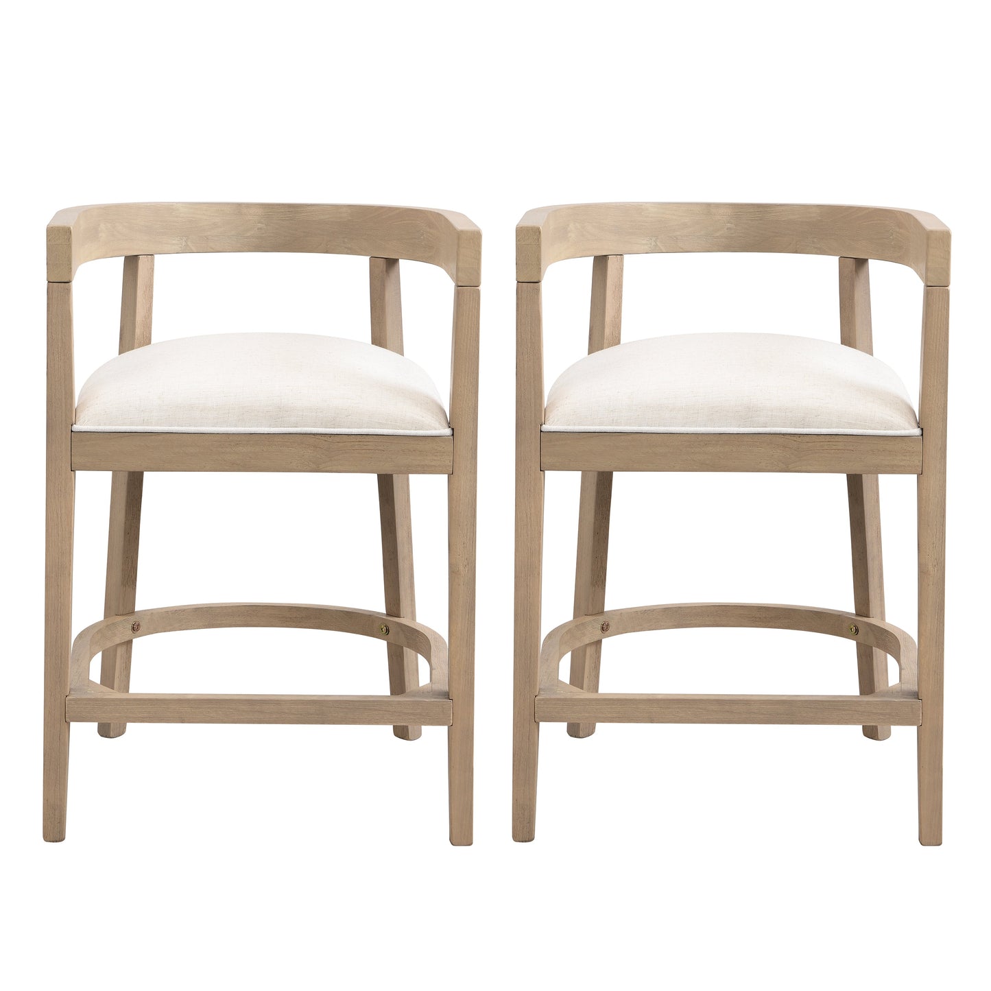 Rubberwood Counter Stool Set of 2