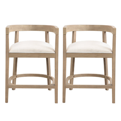 Rubberwood Counter Stool Set of 2