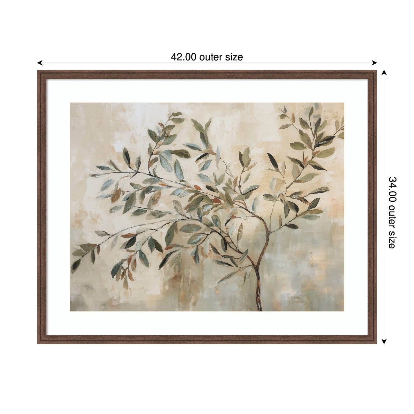 Olive Tree Abstract No. 31 by The Creative Bunch Studio Framed Wall Art Print